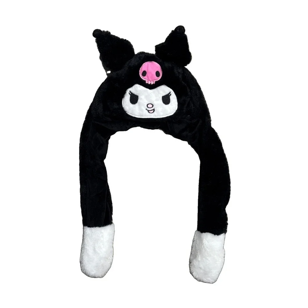Sanrio Kuromi Black Cosplay Hat With Movable Ears OSFA